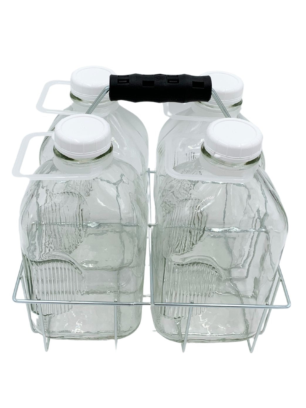 4 Cell Wire Milk Bottle Carrier for 64 Oz Bottles - Better Beverage Bottles