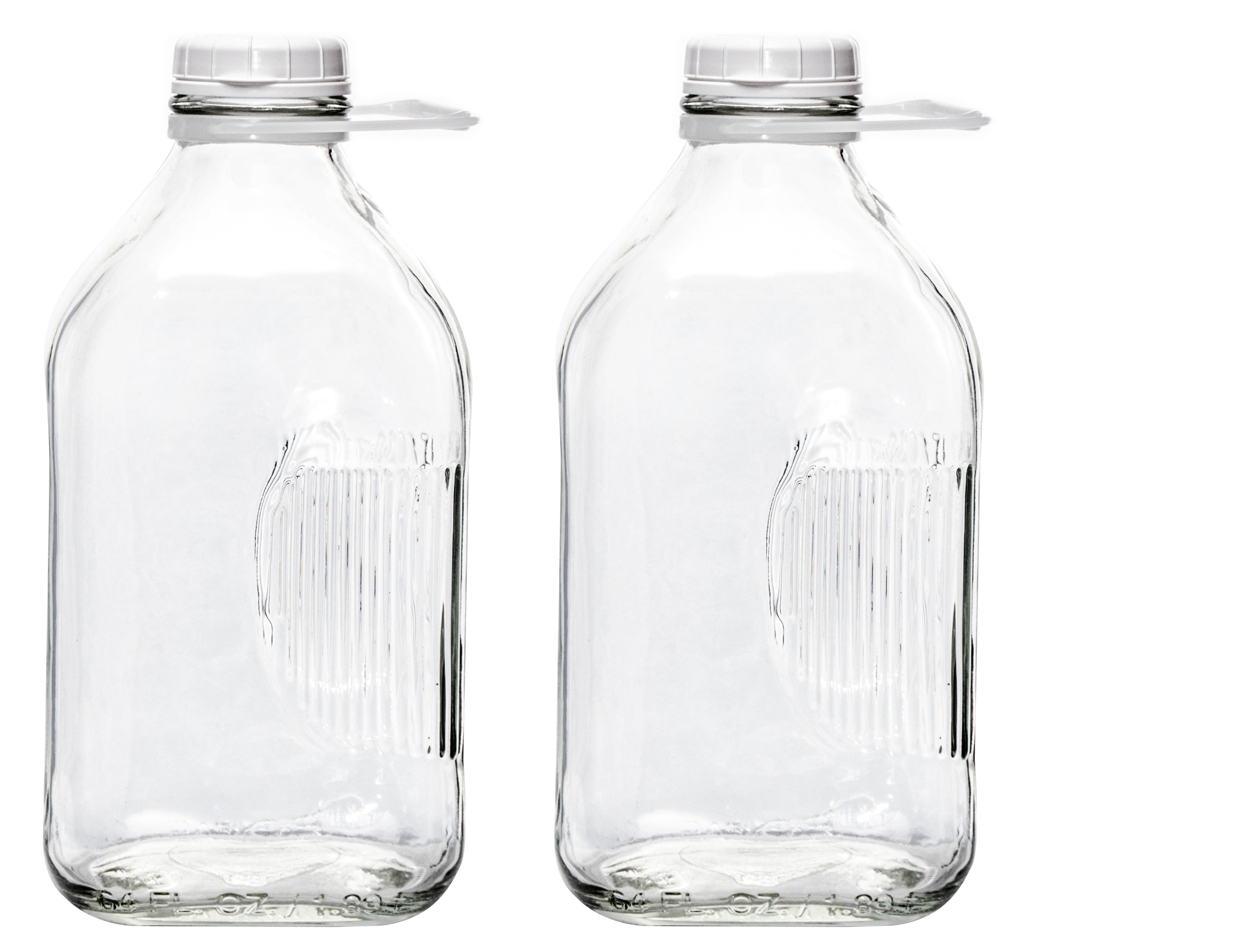 Glass shops milk bottle