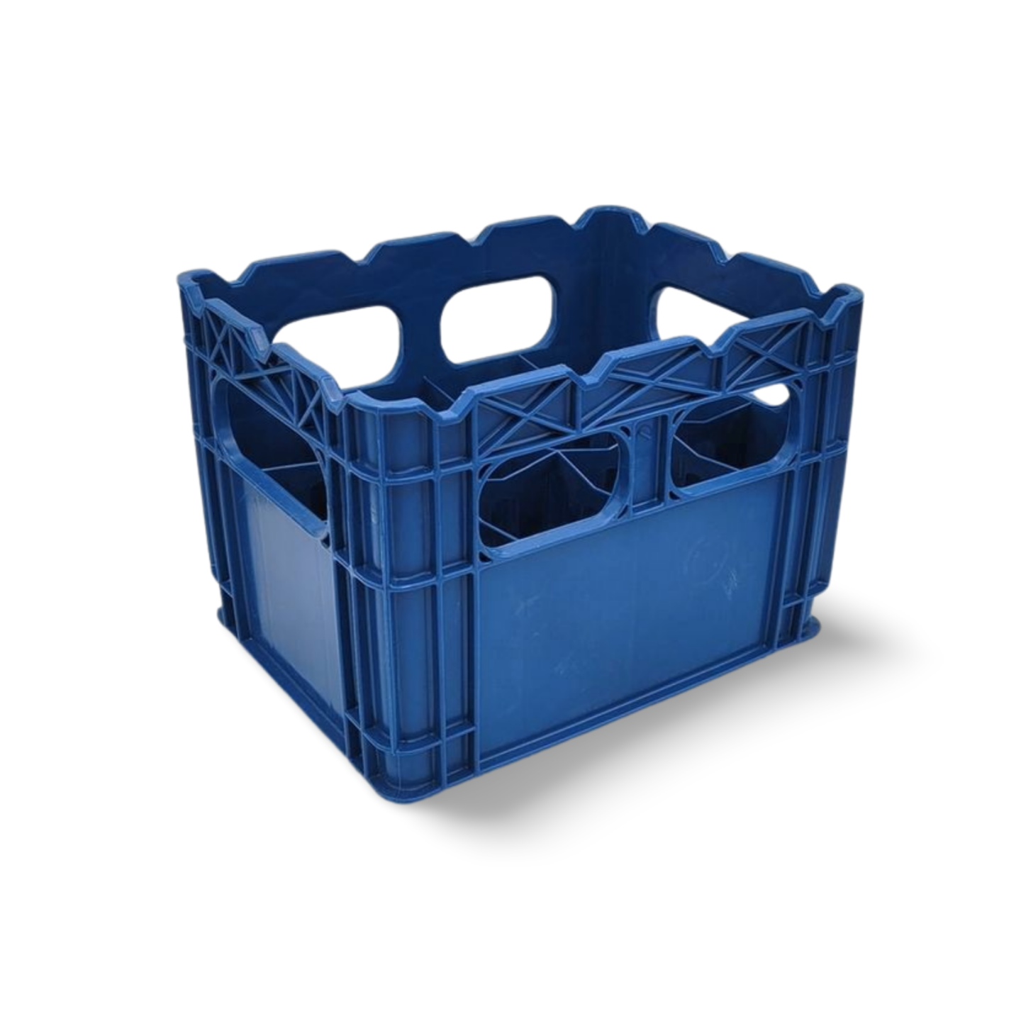 Plastic Crate for 1 Ltr Square Glass Milk Bottles / Commercial Duty