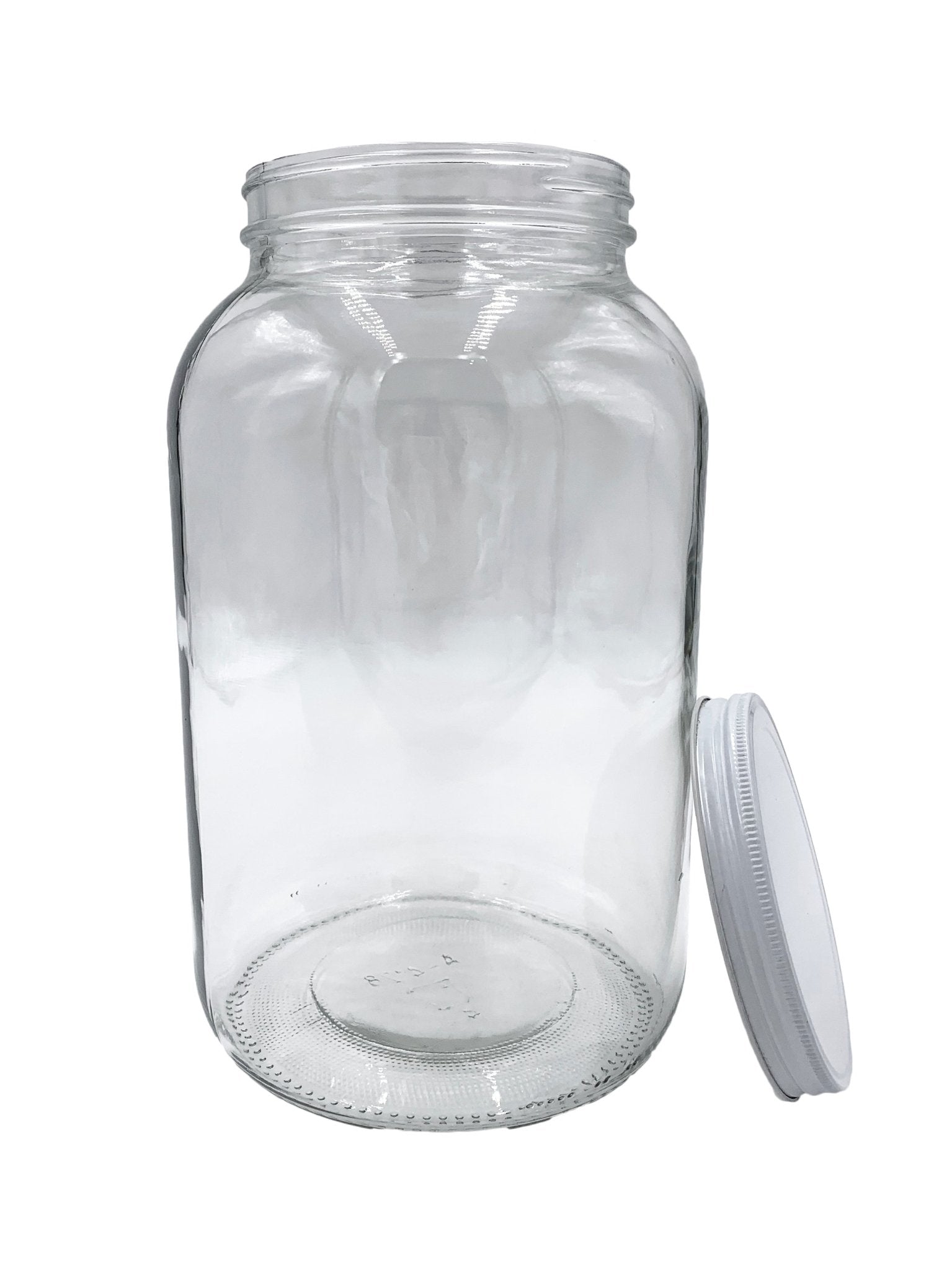 1 Gallon Glass Jars with Metal Lids (4 pack) - Better Beverage Bottles