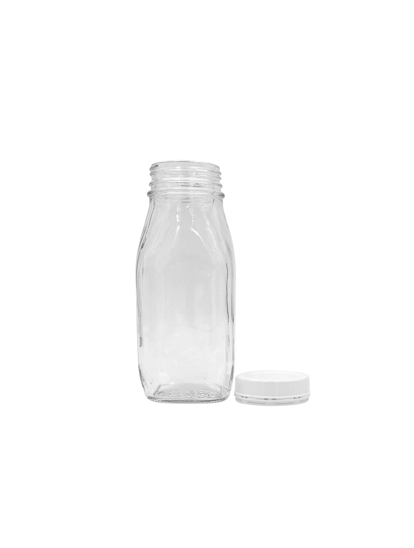 12 Oz Glass Water Bottle Virtually Unbreakable with Thick Sides and Screw-on Cap - Better Beverage Bottles