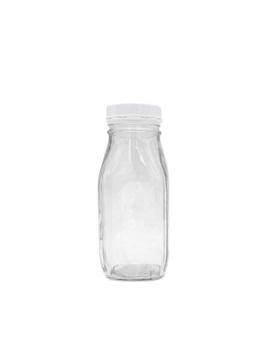 12 Oz Glass Water Bottle Virtually Unbreakable with Thick Sides and Screw-on Cap - Better Beverage Bottles