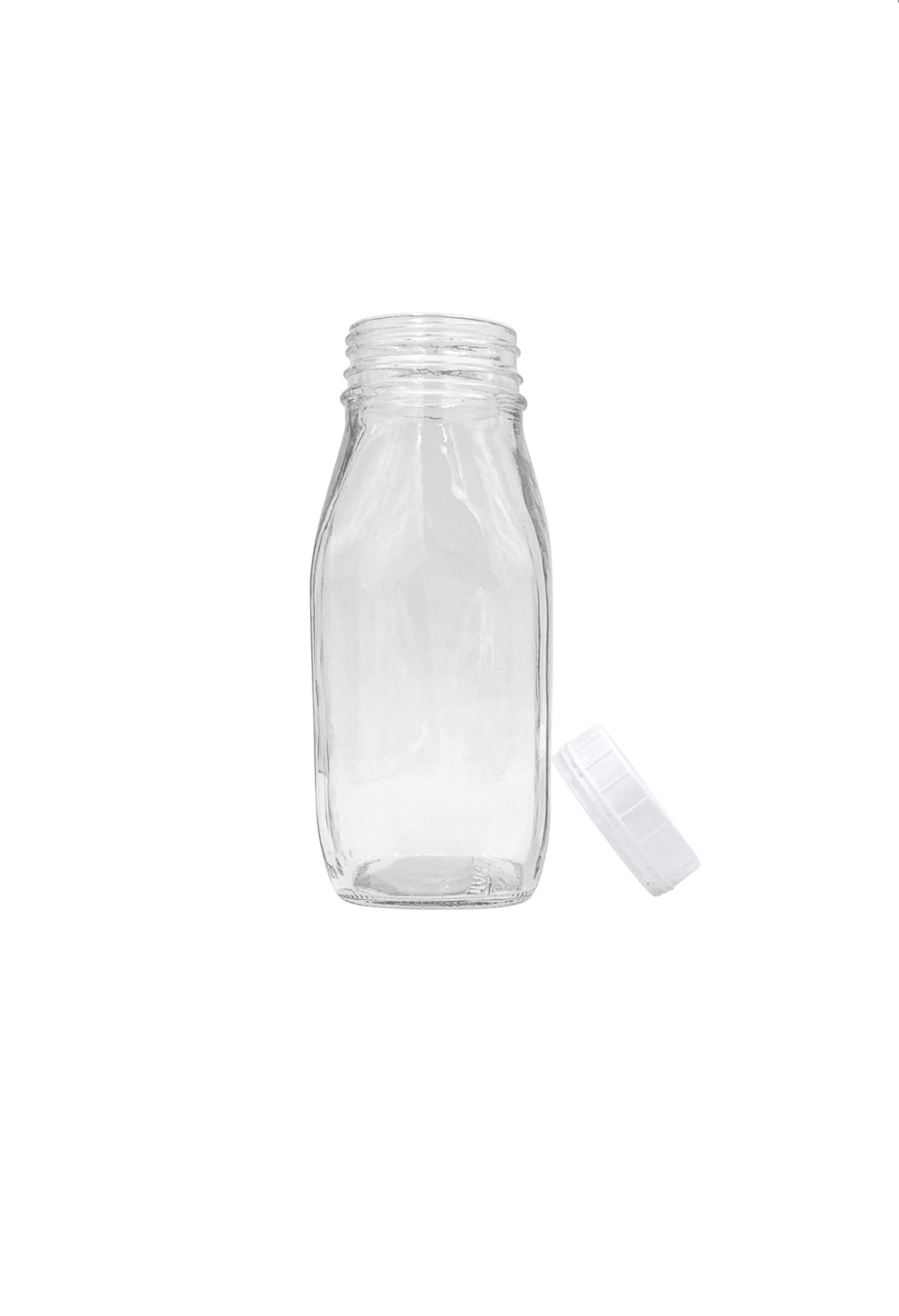 12 Oz Glass Water Bottle Virtually Unbreakable with Thick Sides and Screw-on Cap - Better Beverage Bottles